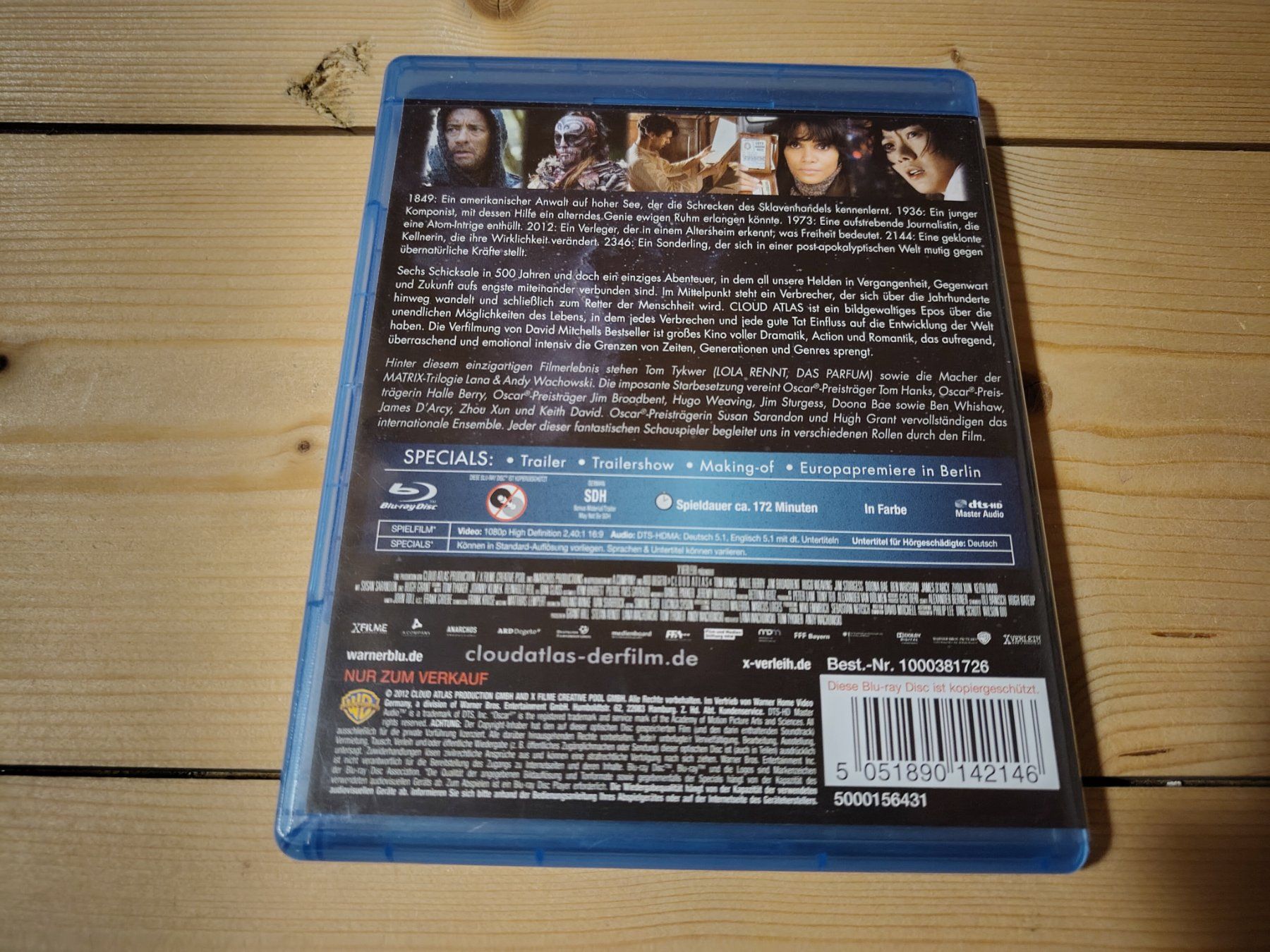 Tutti i DVDs: Cloud Atlas – Usato da Wasterkingen venduto da Palu17 2
