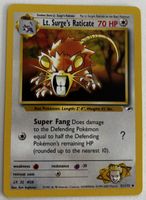 Pokémon Lt. Surge’s Raticate 51/132 Gym Heroes EN 2000