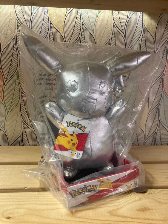 Silver Pikachu 25th Years Anniversary Plüschfigur (Neu und ...