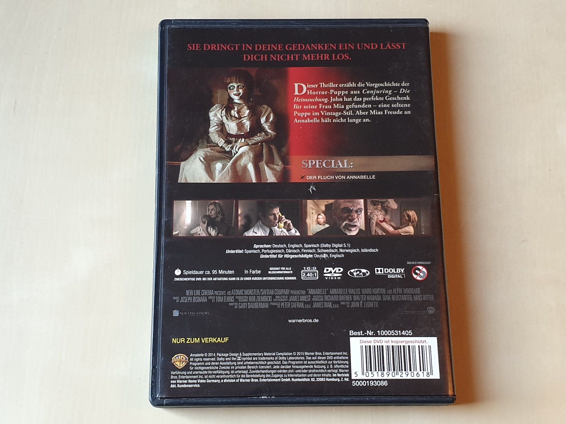 Tutti i DVDs: Annabelle – Usato da Stansstad venduto da collectorsshop 1