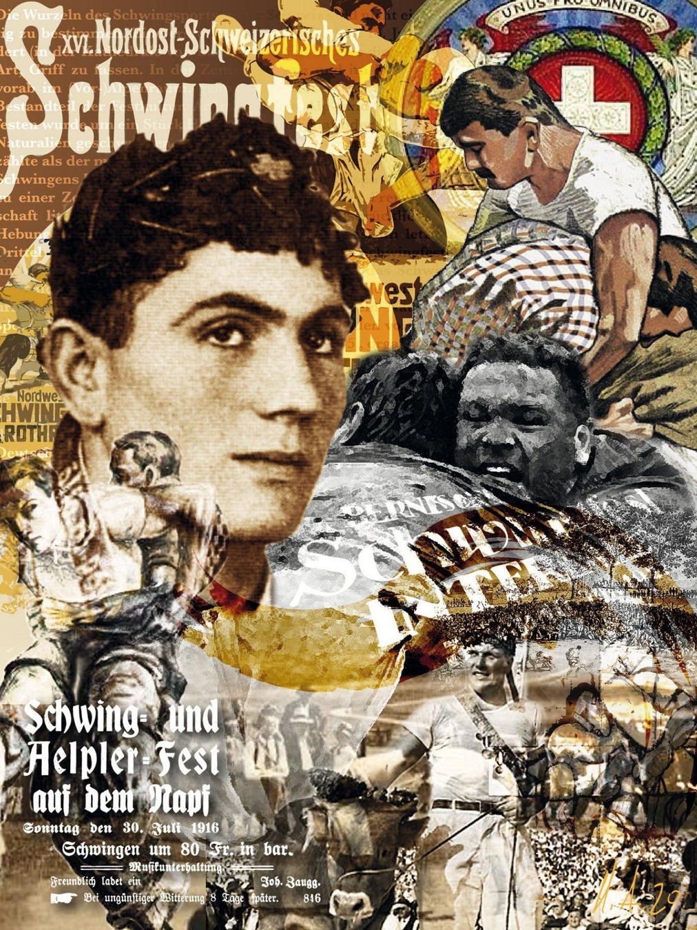 Foto & Immagini: Popart Collage Schwingen – Nuovo (secondo la descrizione) da Ebikon venduto da Blueairoplane