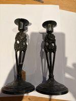 paire de bougeoirs Art Nouveau 