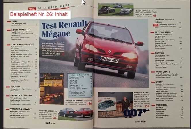 Riviste & Magazine: Zeitschrift auto motor und sport 1995 – Usato da Mühlethal venduto da prackendorf 3