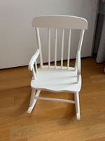 Weisser Schaukelstuhl für Kinder