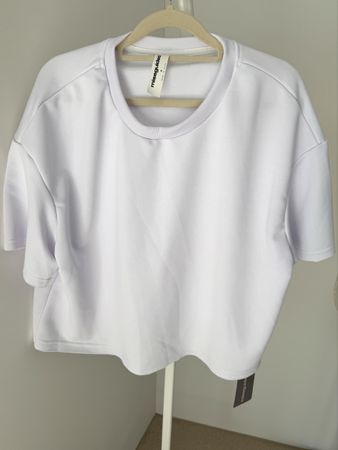 Missguided oversized white T-shirt