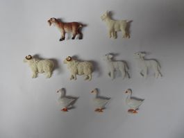 Tier Set Ziege, Widder Lamm, Gans, Safari, neu