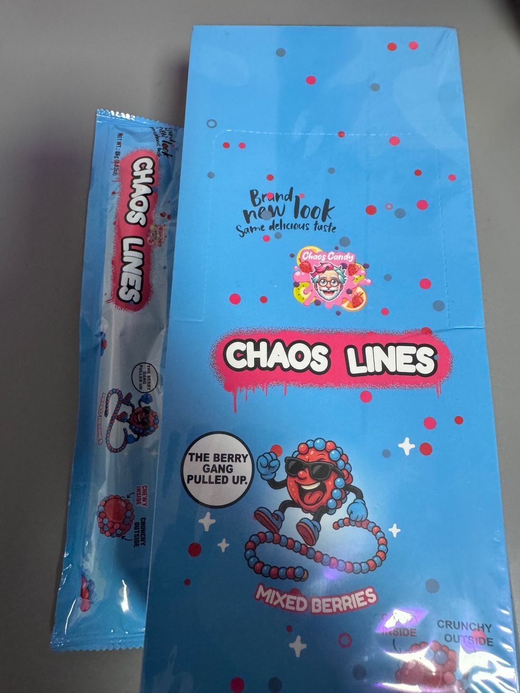 Cibi & Specialità: 24x Chaos Lines Mixed Berries Candy – Nuovo e nell'imballaggio originale da Zunzgen venduto da noa_wd92