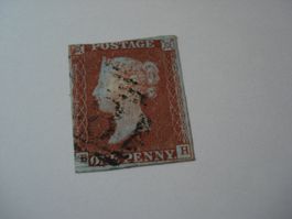 Uraltes Briefmarke Grossbritannien, o, ungezähnt