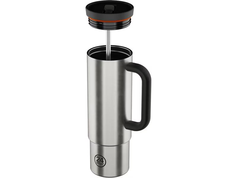 Tazze: Thermobecher Straw Cup 800 ml, Silber – Nuovo e nell'imballaggio originale da Heimisbach venduto da LIFESTYLE-MORE 1