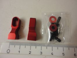 Alu Servo Halterung Set Rot Eloxiert - Neu!