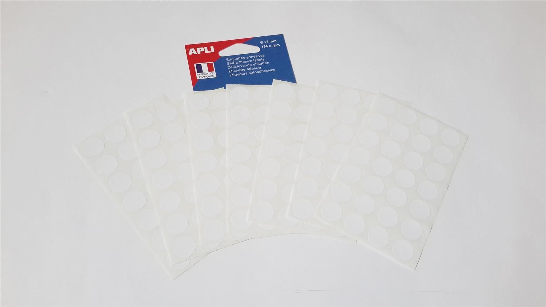 Sticker: Markierungspunkte, weiss, 15mm, 196 St. – Nuovo e nell'imballaggio originale da St. Gallen venduto da cointec 3