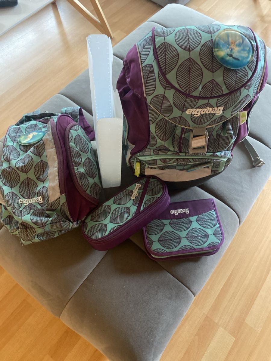 Kindertaschen: Ergobag Schulrucksack Set Schniekalabim mint – Gebraucht aus maienfeld von milkywayicf