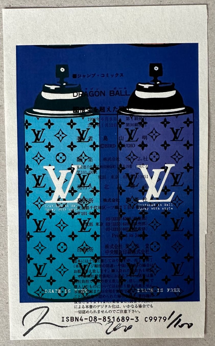 Poster & Bilder: Death: Vuitton Spray auf Jap. Comic, signiert, SPECIAL – Neu (gemäss Beschreibung) aus Meilen von Smgdesign