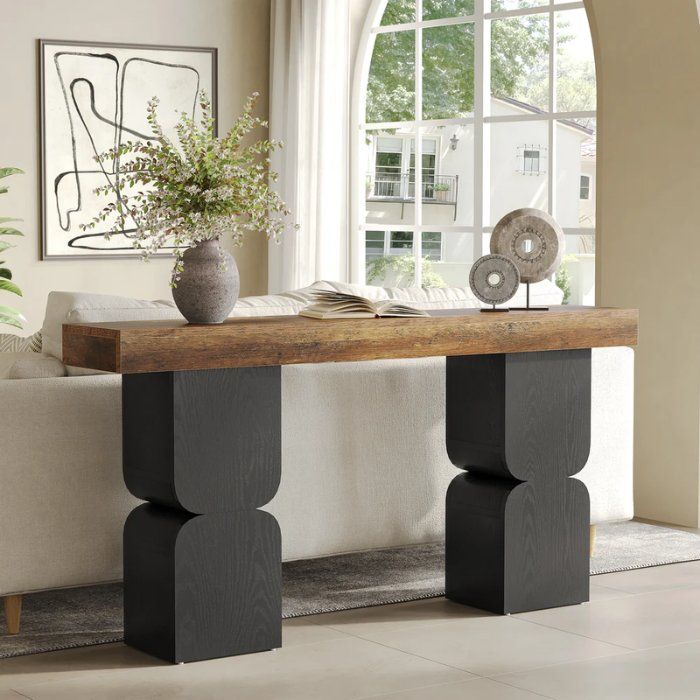 Tavoli: Konsolentisch 160cm Modern Schwarz Holz – Nuovo e nell'imballaggio originale da Gretzenbach venduto da Genfi-Shop 2
