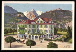 sign. Otto Schlaefli: Interlaken, Hotel 