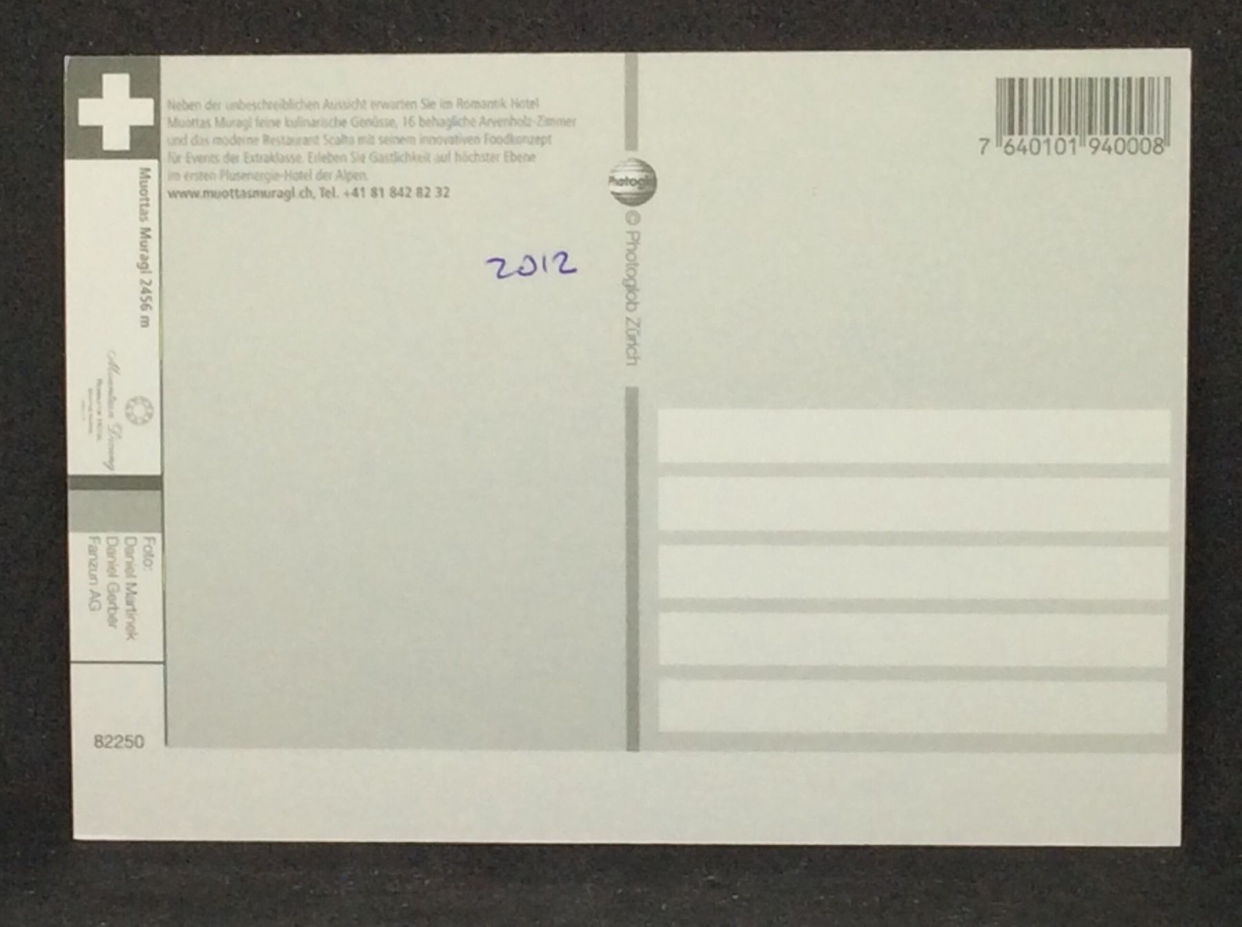 Cartoline postali: Muottas Muragl 2456m – Usato da Widnau venduto da Brusi9 1
