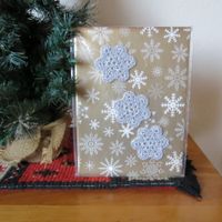 Weihnachtssterne silber / 3 Stück