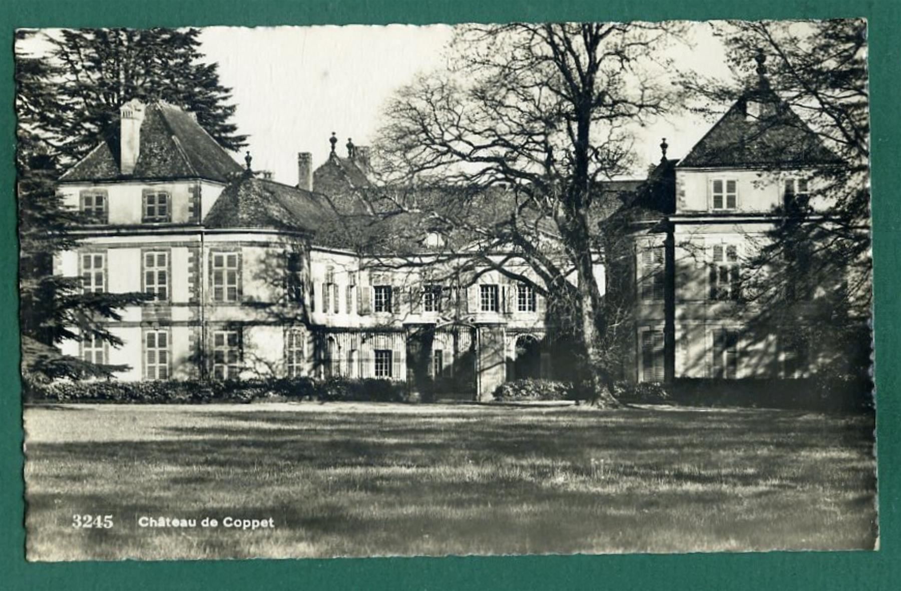 Cartoline postali: Château de Coppet, 1945, gelaufen – Usato da Sargans venduto da Hausi1951