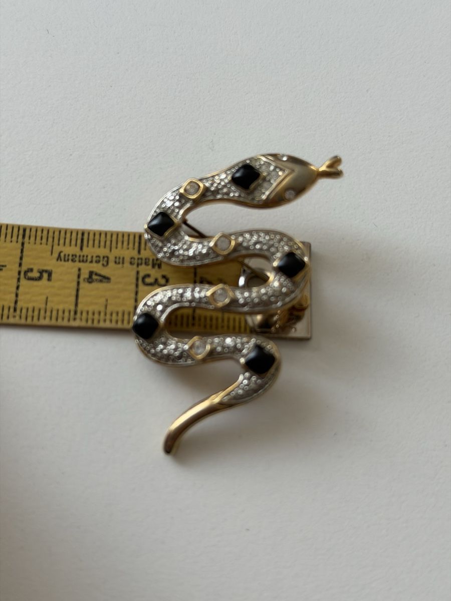 Spille & Fermagli: Schlangen-Brosche, Modeschmuck, vintage Stil. – Usato da Winterthur venduto da tat_ky5h 4