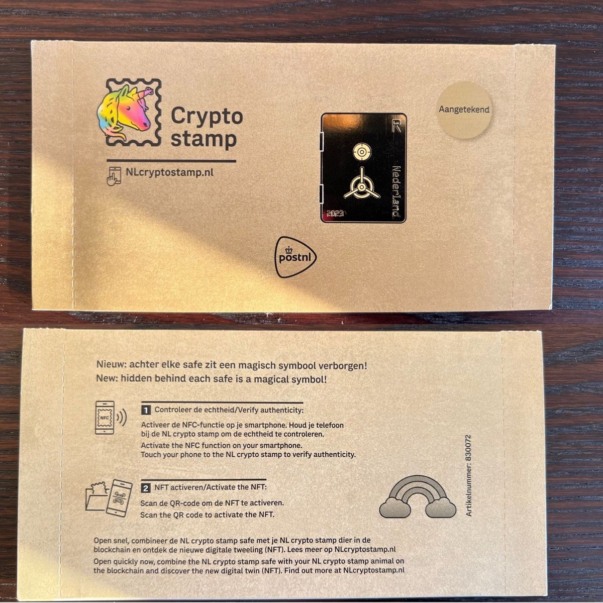 Kryptobriefmarke NL 5.1 Safe Regenbogen - Ausverkauft (Neu und  originalverpackt) in Zug für CHF 550 – mit Lieferung auf Ricardo kaufen