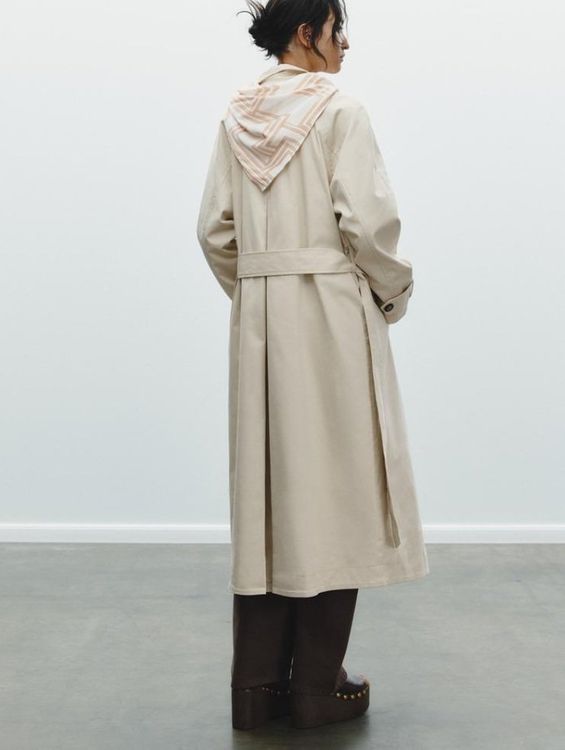 Zara Mäntel: ✨ZARA Trend Trenchcoat Halstuch Beige,  Gr.M NEU Fr.139.00✨ – Neu und originalverpackt aus Rotkreuz von beltraum 1