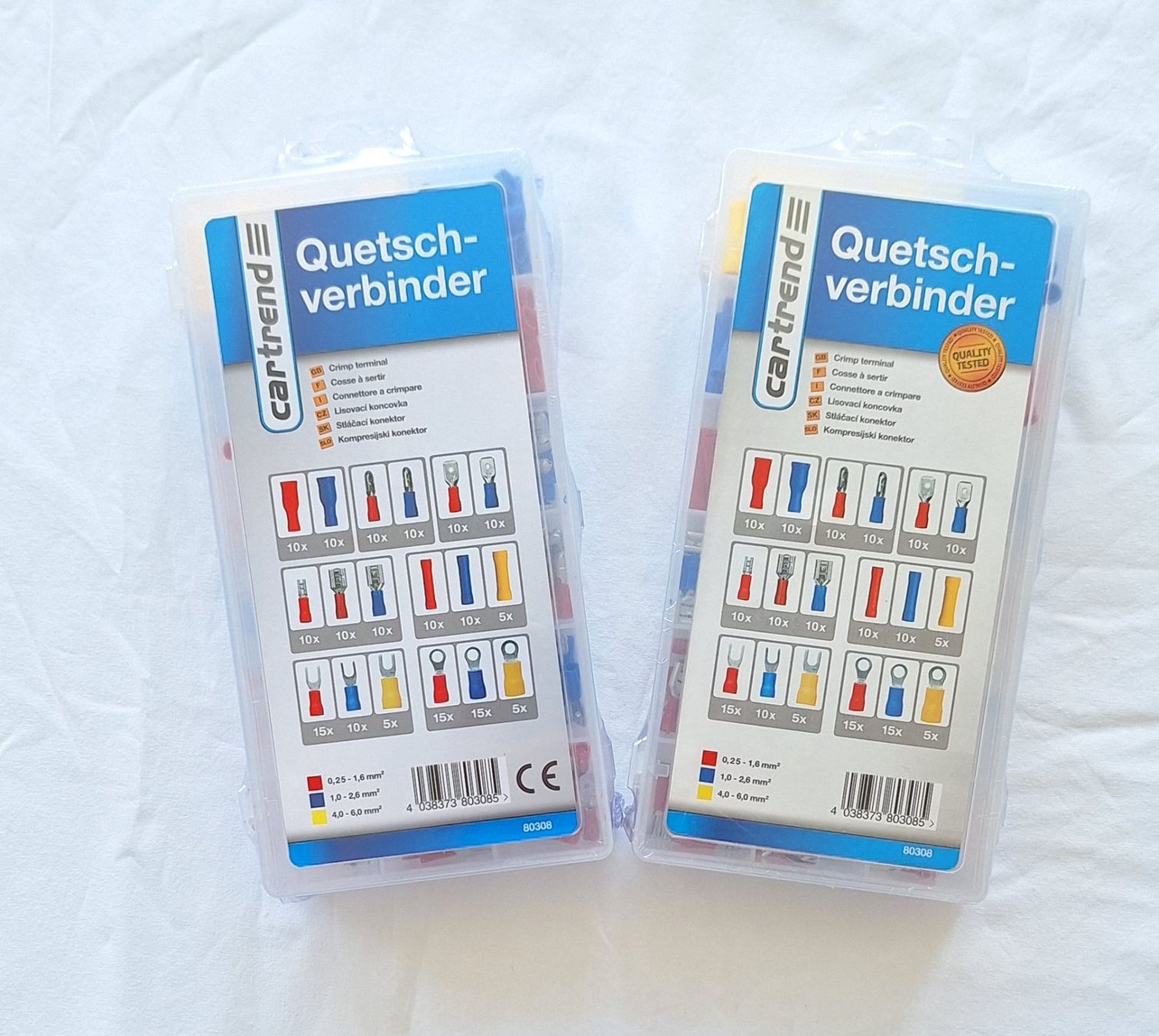 Alle Werkzeuge: 2 Sortimentskasten mit je 180 Quetschverbindern – Neu und originalverpackt aus Bergdietikon von Zozo