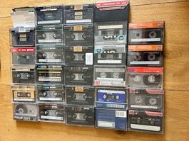 Kassetten Maxell etc 28 MC K7, div