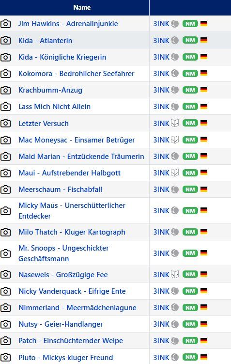 Disney Carte collezionabili: Lorcana "Tintenlande" Einzelkarten (DE) – Nuovo (secondo la descrizione) da Mettmenstetten venduto da arw_v5bd 2