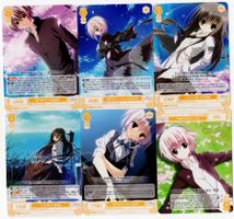 6 diverse Weiss Schwarz Karten aus der Serie Rose Makura