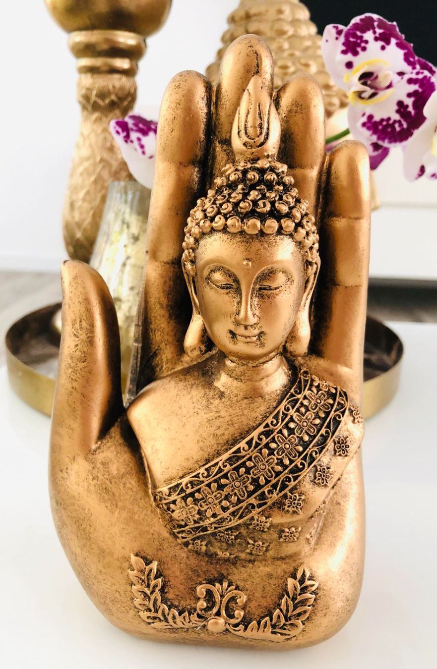Großer Thai Buddha Budda Wunderschöne Figur Statue Feng Shui Ca.40 Cm
