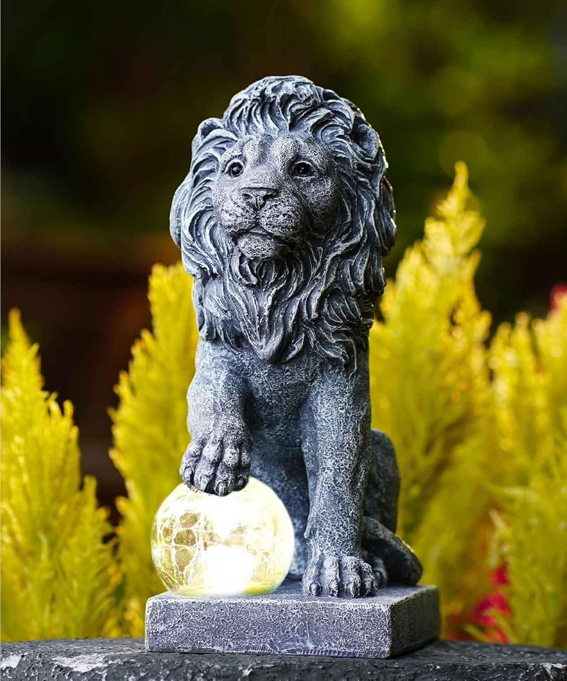 Tutte le decorazioni: Löwen Figur mit Solarlampen Kugel – Nuovo e nell'imballaggio originale da Nuglar venduto da SaleRitter 5