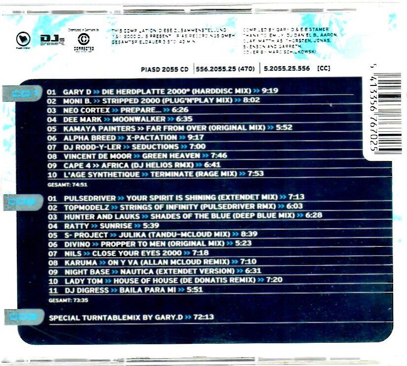 CD: Gary D presents D.Trance 1/2001 oder 16 (3xCD 2000) – Usato da Hunzenschwil venduto da JDmeetsRIC 1