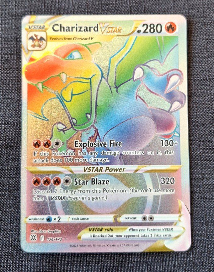 Pokémon Sammelbilder & Trading cards: Charizard VSTAR #174 Pokemon Brilliant Stars – Gebraucht aus Sugiez von eLCangri90