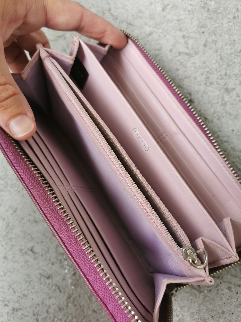 Coach Portamonete: Coach Portemonnaie, Canvas/Leder – Usato da Cham venduto da julayla 4