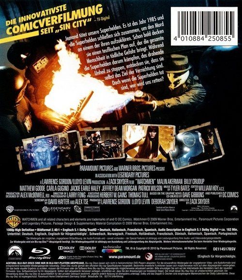 Tutti i DVDs: Watchmen - Die Wächter (Blu-Ray) – Nuovo (secondo la descrizione) da Volketswil venduto da Fraese1 1
