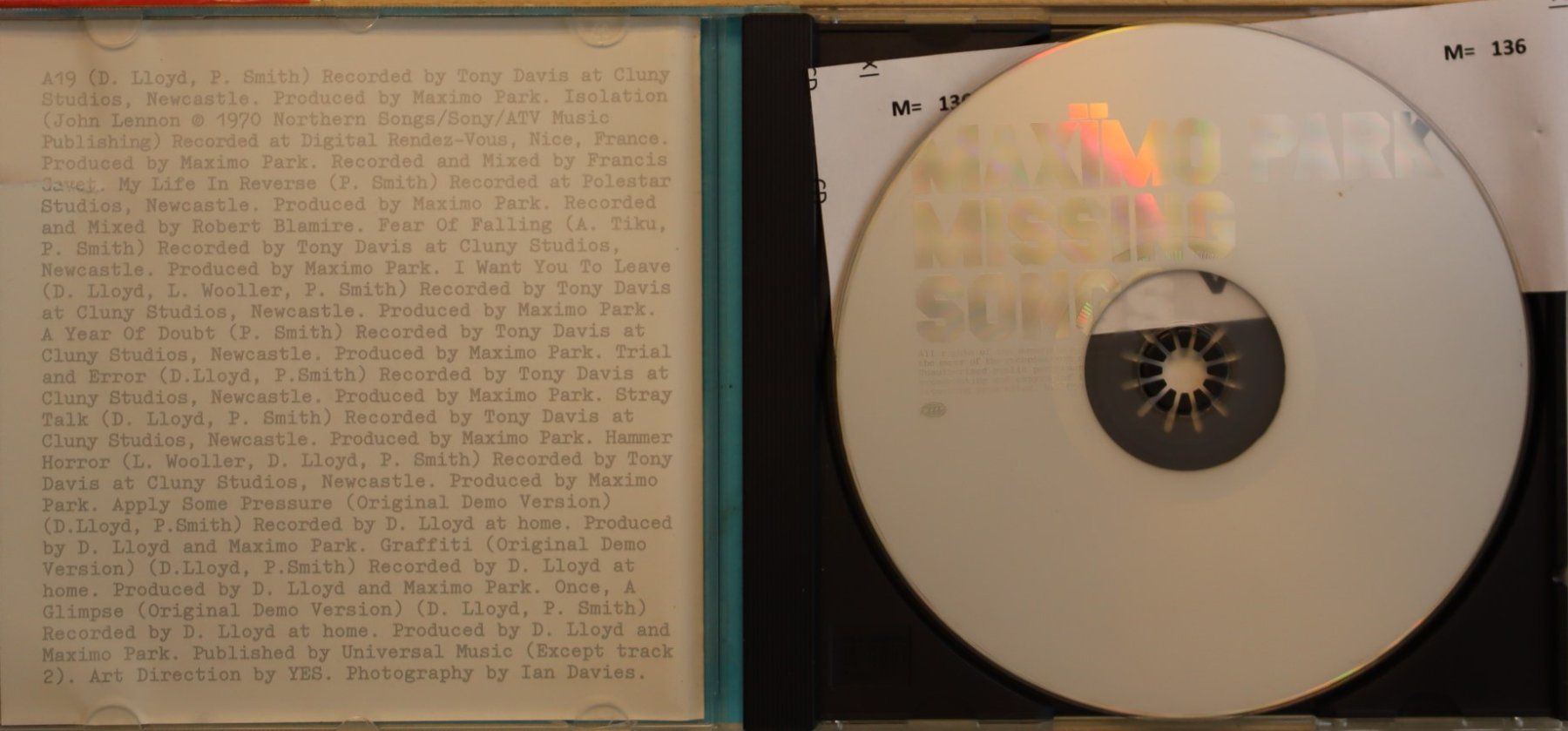 CD: Maxïmo Park – Missing Songs – Usato da Luzern venduto da CONTENTI 1