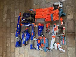 Nerf Waffen und Zubehör Konvolut guter Zustand