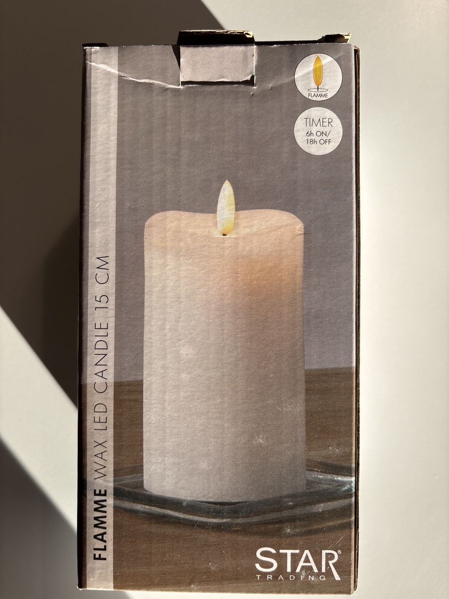 Candele: Flamme Wax LED Candle 15cm – Nuovo e nell'imballaggio originale da Kirchleerau venduto da koerbel 1