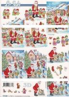 3D Schnittbogen Nikolaus kommt