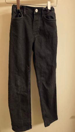 schwarze Stretch-Jeans Slim Fit Gr. 140