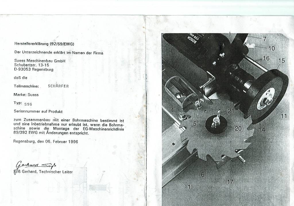 Seghe: Sägeblatt- und Bohrer Schleifer – Usato da Gunten venduto da Buehler4 4