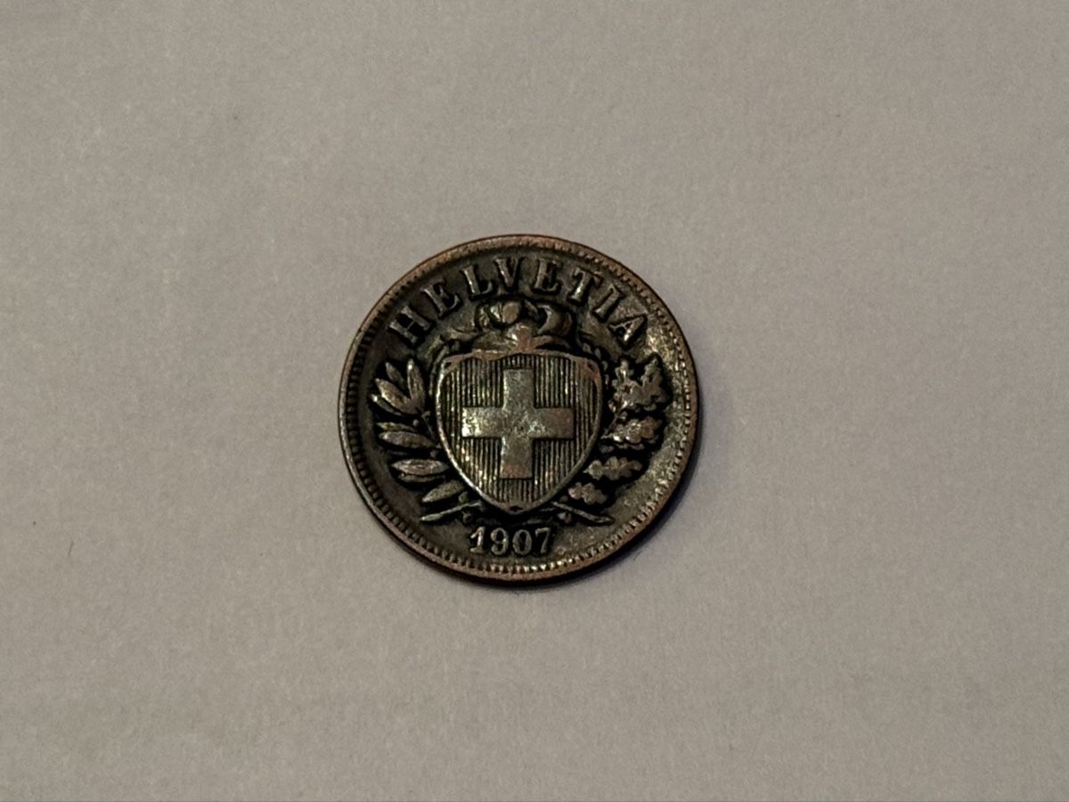 Tutti le monete: Schweiz 2 Rappen 1907 – Usato da Zürich venduto da daki81