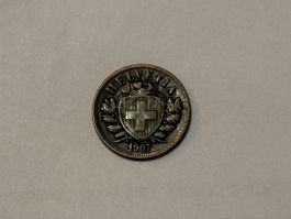Schweiz 2 Rappen 1907