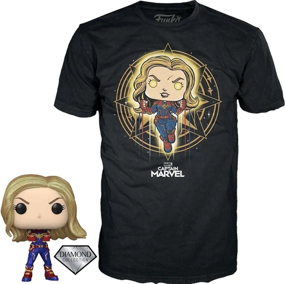Funko Figuren: Funko Pop + Shirt Grösse L Captain Marvel Diamond Collection – Neu und originalverpackt aus Neuhausen am Rheinfall von geekgadget 4