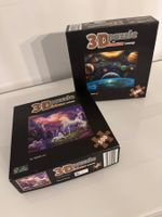 3D Puzzle, 2 Stk., je 500 Teile, neuwertig, komplet