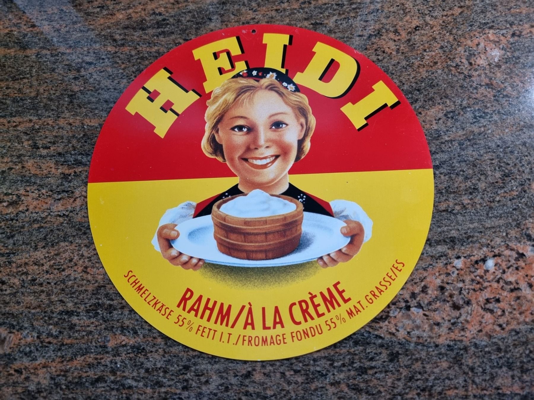 Schilder: HEIDI  Rahm Blechschild SCHÖN – Gebraucht aus Trachslau von bastet06