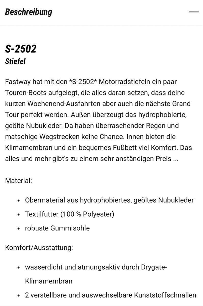 Scarpe da uomo: Motorrad Stiefel Enduro – Nuovo (secondo la descrizione) da Wangen an der Aare venduto da Dlaederach 6