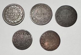 Lot: Kantonsmünzen St. Gallen 5 Stk.