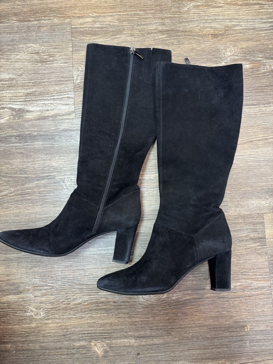 Navyboot Damenschuhe: Navyboot Stiefel schwarz Wildleder Grösse 39 – Gebraucht aus Zürich von Finesse54