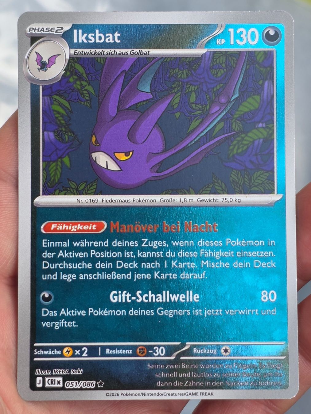 Pokémon Carte collezionabili: Iksbat 051/086 CRI | Reverse Holo - DE – Nuovo (secondo la descrizione) da Basel venduto da DunklesSchiggy